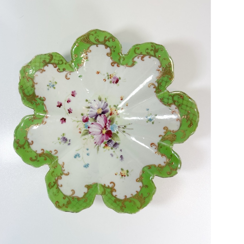 Antique c.1891-1921 NPSK Hand-Painted Porcelain Dish Vintage